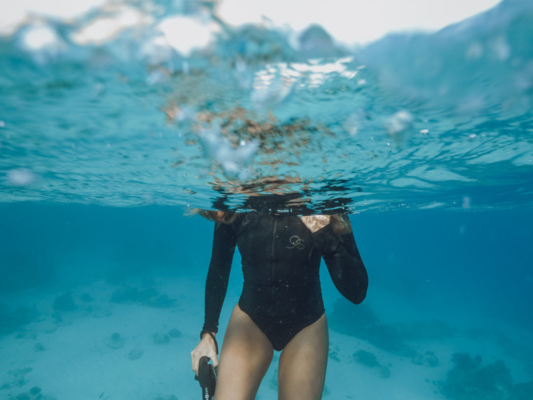 Black Longsleeve Sustainable Swimsuit
