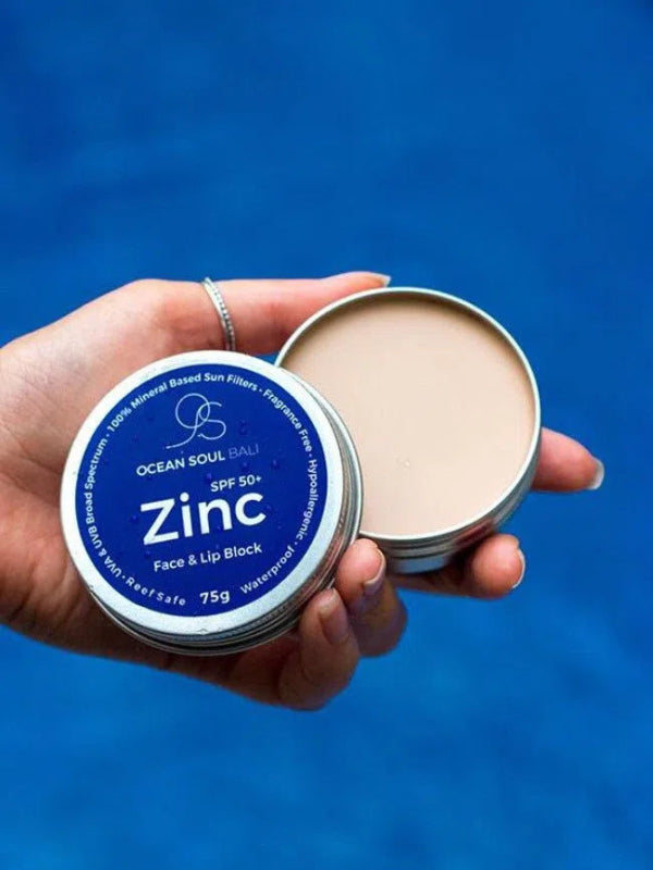 Zinc Sunscreen | Mineral zinc | SPF 50+-Mineral Zinc-Ocean Soul Bali-75g-Ocean Soul Bali
