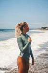 Long sleeve swimsuits| The Sulawesi in Olive-long sleeve swimsuit-Ocean Soul Bali-Ocean Soul Bali