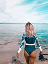 Long sleeve bathers | The Sulawesi Grey Onyx-Surf Suit-Ocean Soul Bali-Ocean Soul Bali