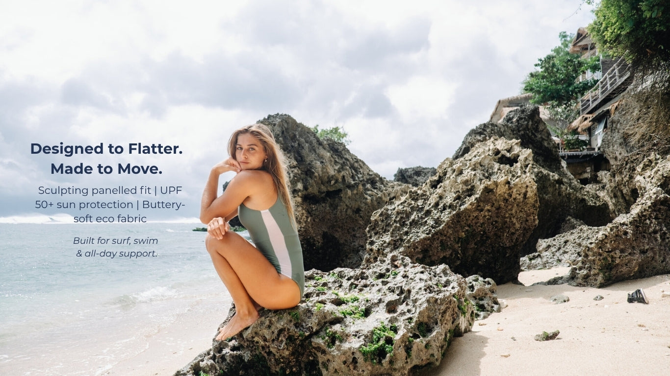 one piece swimwear olive mentawai swimsuit