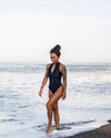 Black one piece swimsuit | The Mentawai in Midnight