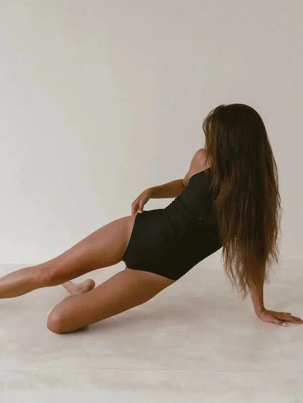 Black one piece swimsuit | The Mentawai - Midnight-Surf Suit-Ocean Soul Bali-Ocean Soul Bali