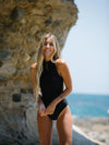 Black one piece swimsuit | The Mentawai in Midnight