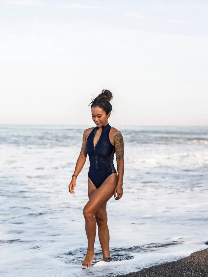 Black one piece swimsuit | The Mentawai in Midnight