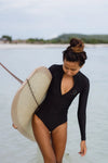 Long Sleeve Swimsuit | The Sulawesi Midnight-Surf Suit-Ocean Soul Bali-Ocean Soul Bali