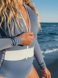 Long Sleeve One Piece | The Sulawesi in Celestial Blue
