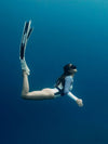 Long Sleeve One Piece Swimsuit | The Sulawesi Snow and Navy-Surf Suit-Ocean Soul Bali-Ocean Soul Bali
