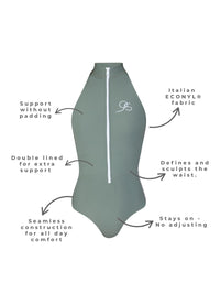 One Piece Swimsuit - Mentawai Olive