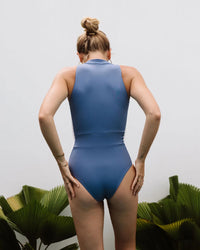 One Piece Swimsuit | The Mentawai in Celestial Blue-Ocean Soul Swimwear