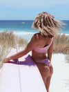 One Shoulder Bikini Top | The Banyak Top-Bikini top-Ocean Soul Bali-Ocean Soul Bali | Pink