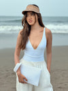 Seraya Tote Wet Bag-Bambbo clutch-Ocean Soul Bali-Snow-Ocean Soul Swimwear
