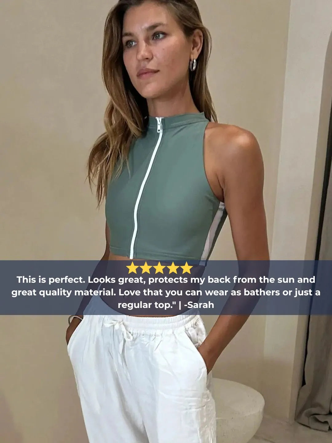 Womens rashguard | Mentawai Crop Top-Crop Rash Vest-Ocean Soul Swimwear
